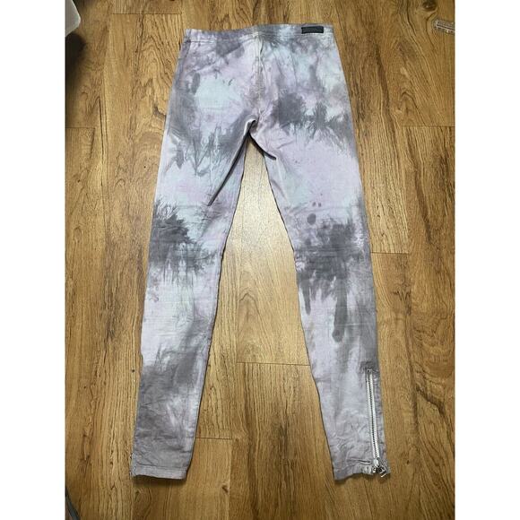 Joe’s Women’s Purple Marble The Legging Pull On Stretch Zip Ankle Size Small - Picture 2 of 6